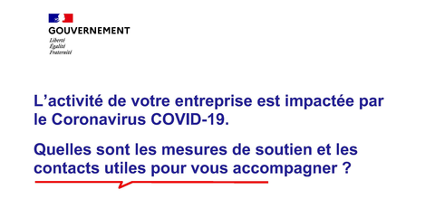 Information coronavirus - 20/03/2020 - Synthèse des mesures mises en place par l'état