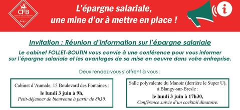 Conférence sur l'épargne salariale