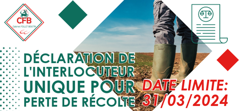 Communication pour nos clients agriculteurs avec des surfaces d'exploitation